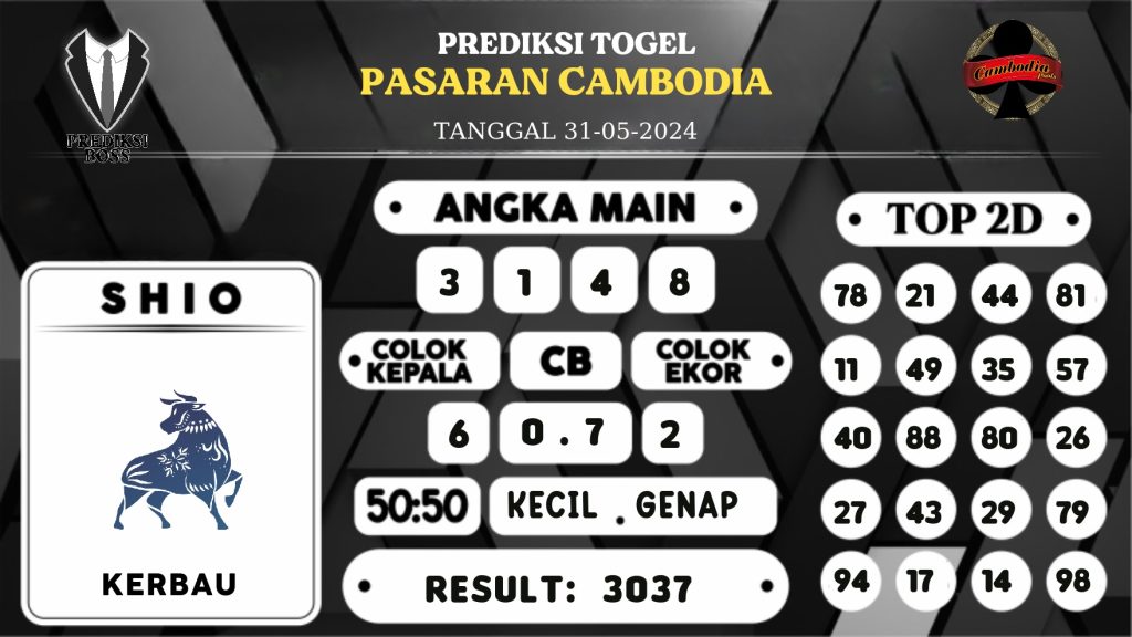 https://prediksibossdana.com/prediksi-boss-togel-cambodia-jumat-31-mei-2024/