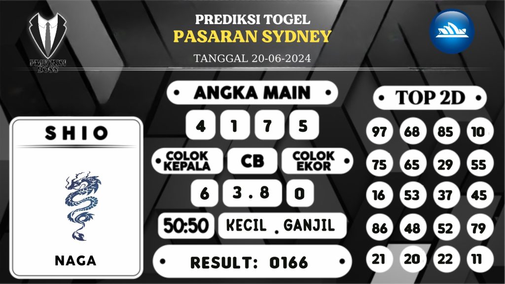 https://prediksibossdana.com/prediksi-boss-togel-sidney-kamis-20-juni-2024/