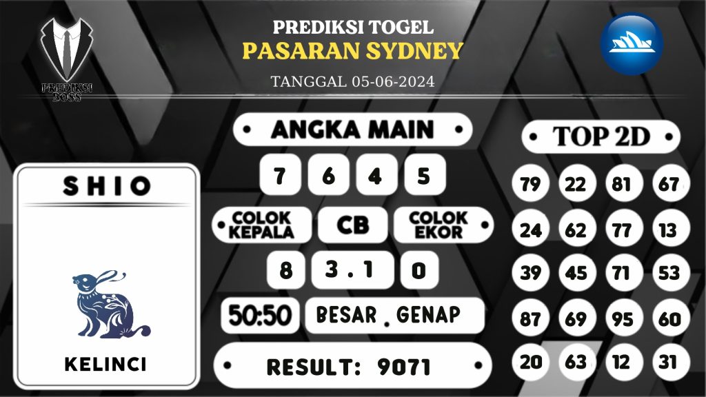 https://prediksibossdana.com/prediksi-boss-togel-sidney-rabu-05-juni-2024/