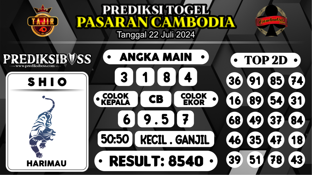 https://prediksibossdana.com/prediksi-boss-togel-cambodia-senin-22-juli-2024/