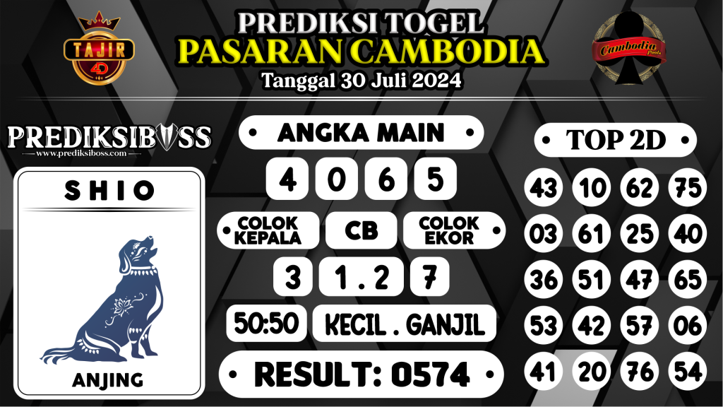 https://prediksibossdana.com/prediksi-boss-togel-cambodia-selasa-30-juli-2024/