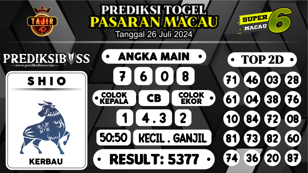 https://prediksibossdana.com/prediksi-boss-togel-macau-jumat-26-juli-2024/