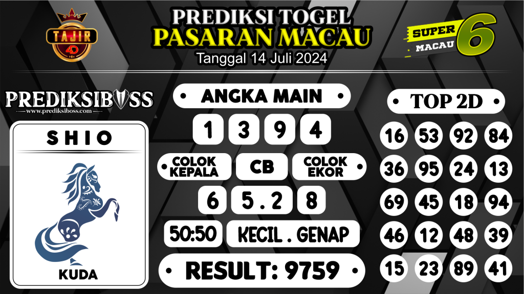 https://prediksibossdana.com/prediksi-boss-togel-macau-minggu-14-juli-2024/