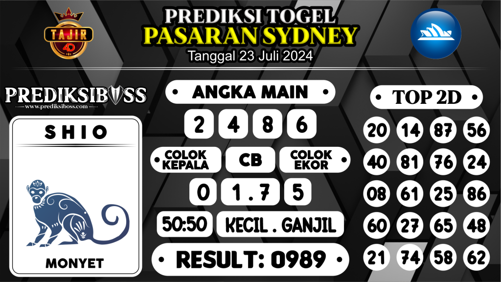 https://prediksibossdana.com/prediksi-boss-togel-sidney-selasa-23-juli-2024/