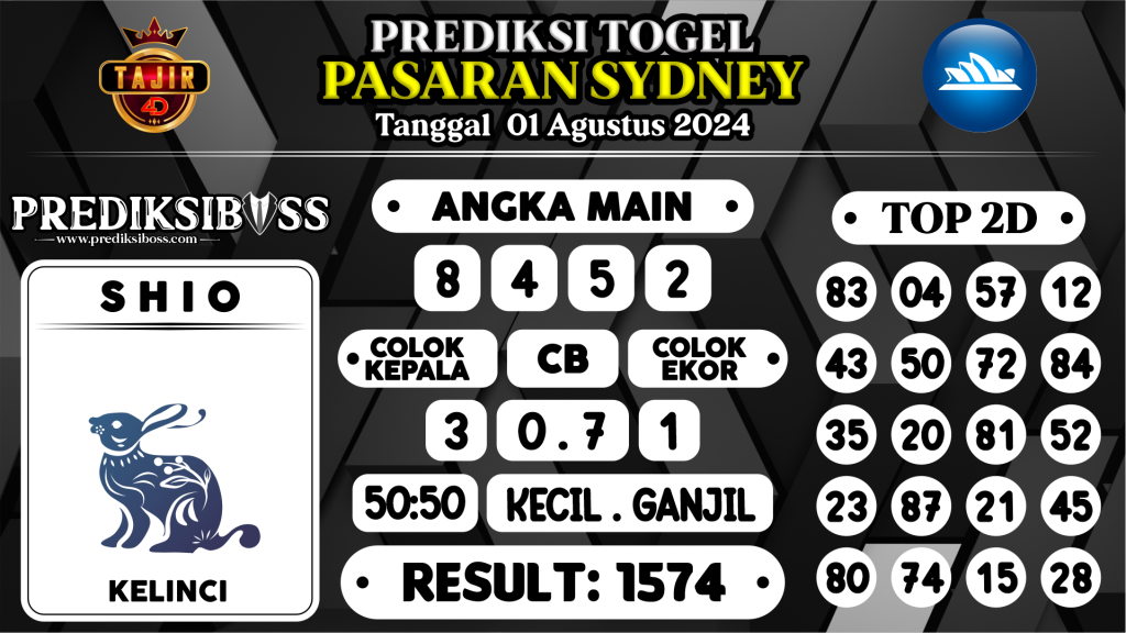 https://prediksibossdana.com/prediksi-boss-togel-sidney-kamis-01-agustus-2024/