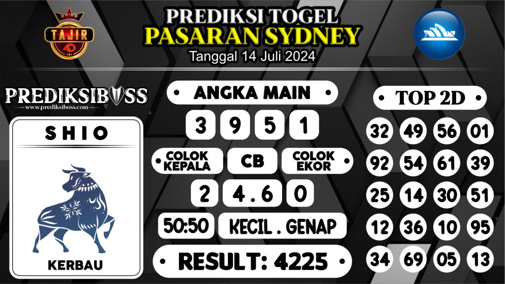 https://prediksibossdana.com/prediksi-boss-togel-sidney-minggu-14-juli-2024/