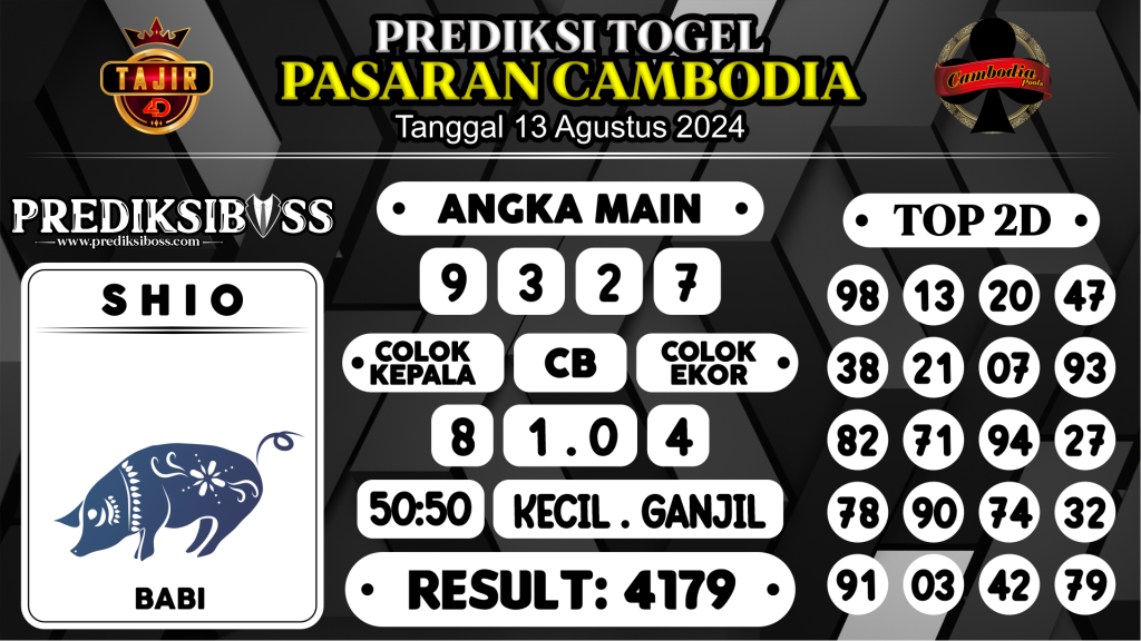 https://prediksibossdana.com/prediksi-boss-togel-cambodia-selasa-13-agustus-2024/