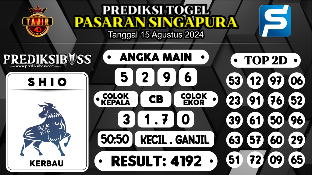 https://prediksibossdana.com/prediksi-boss-togel-sgp-kamis-15-agustus-2024/